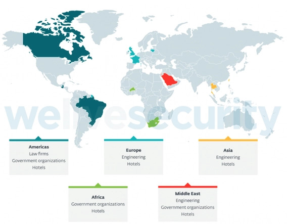 ProxyLogon Attack Map. Source: WeLiveSecurity